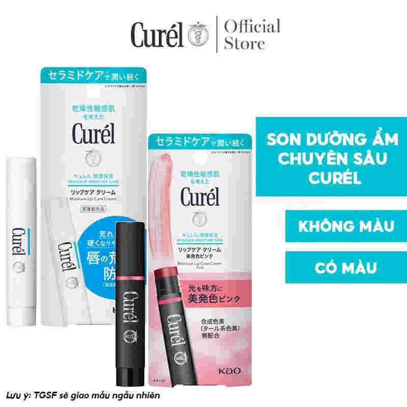 Son Dưỡng Môi Curél Chuyên Sâu Cho Môi Khô, Nhạy Cảm (Moisture Lip Care Balm) 4.2g