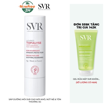 Sáp Dưỡng Môi SVR Cho Môi Khô, Nứt Nẻ & Tổn Thương 4g