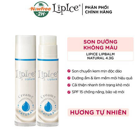 Son Dưỡng LipIce Không Màu Chuyển Kem Mịn (Creamy Lipbalm ) Dâu
