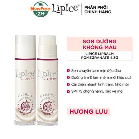 Son Dưỡng LipIce Không Màu Chuyển Kem Mịn (Creamy Lipbalm ) Dâu