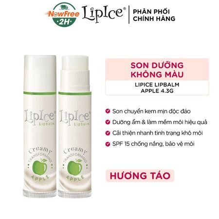 Son Dưỡng LipIce Không Màu Chuyển Kem Mịn (Creamy Lipbalm ) Dâu