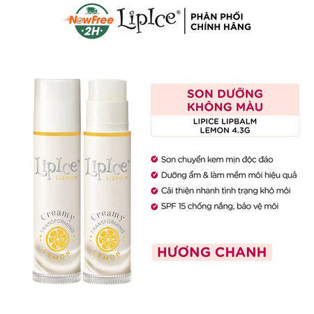 Son Dưỡng LipIce Không Màu Chuyển Kem Mịn (Creamy Lipbalm ) Dâu