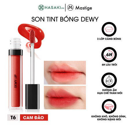 Son Tint Bóng Mastige Dewy Lâu Trôi (Dewy Lip Tint) T8 Sweet
