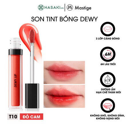Son Tint Bóng Mastige Dewy Lâu Trôi (Dewy Lip Tint) T8 Sweet