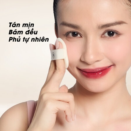Bộ 2 Bông Phấn Phủ Trang Điểm Mastige Mỏng Mịn Tán Phấn Đều (Premium Powder Puff)