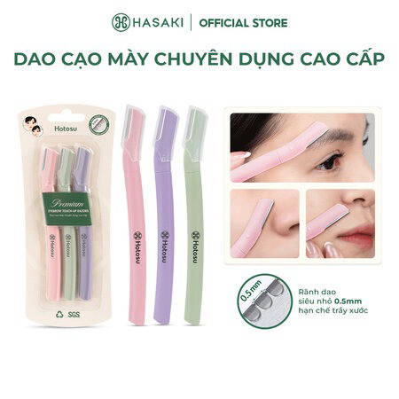Dao Cạo Mày Và Mặt Hotosu Cao Cấp (Premium Eyebrow & Facial Razors) Cạo Mày Và Mặt
