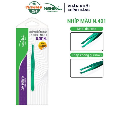 Nhíp Đầu Xéo Kềm Nghĩa Thép Không Gỉ Xanh Lá