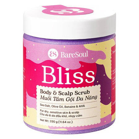 Muối Tắm Gội Đa Năng BareSoul Free Cho Da Đầu & Cơ Thể (Free Body & Hair Scrub) 330g