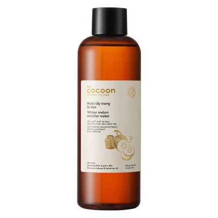 Nước Tẩy Trang Bí Đao Cocoon Làm Sạch & Giảm Dầu (Winter Melon Micellar Water) 140ml