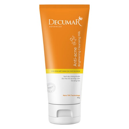 Sữa Rửa Mặt Decumar Sạch Sâu Dịu Nhẹ, Sáng Da Ngừa Mụn (Anti-Acne Brightening Cleansing Milk)