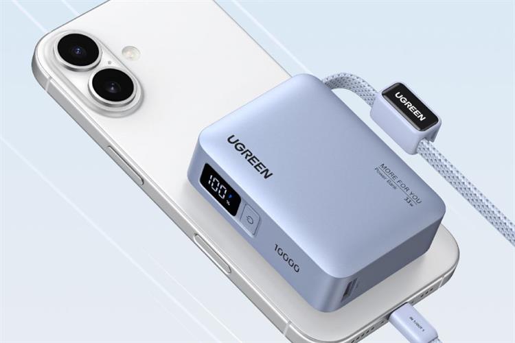 Pin sạc dự phòng 10000mAh Type C PD QC 3.0 33W Ugreen PB584 kèm Cáp Type C