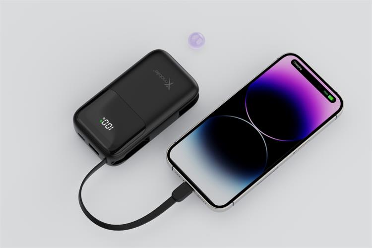 Pin sạc dự phòng 10000mAh Type C PD QC 3.0 22.5W Xmobile JP325 kèm Cáp Lightning và Cáp Type C