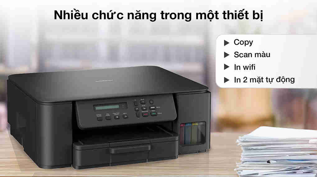 Máy in phun màu đa năng Brother DCP-T530DW Wifi
