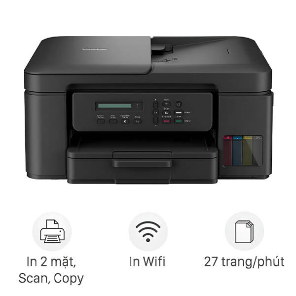 Máy in phun màu đa năng Brother DCP-T730DW Wifi