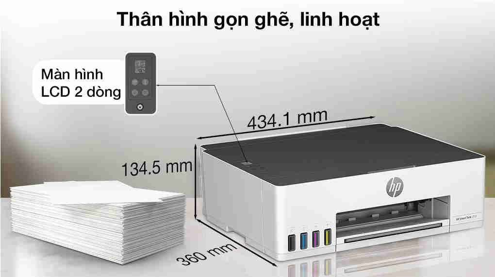 Máy in phun màu đơn năng HP Smart Tank 210 Wifi (3D4L3A)