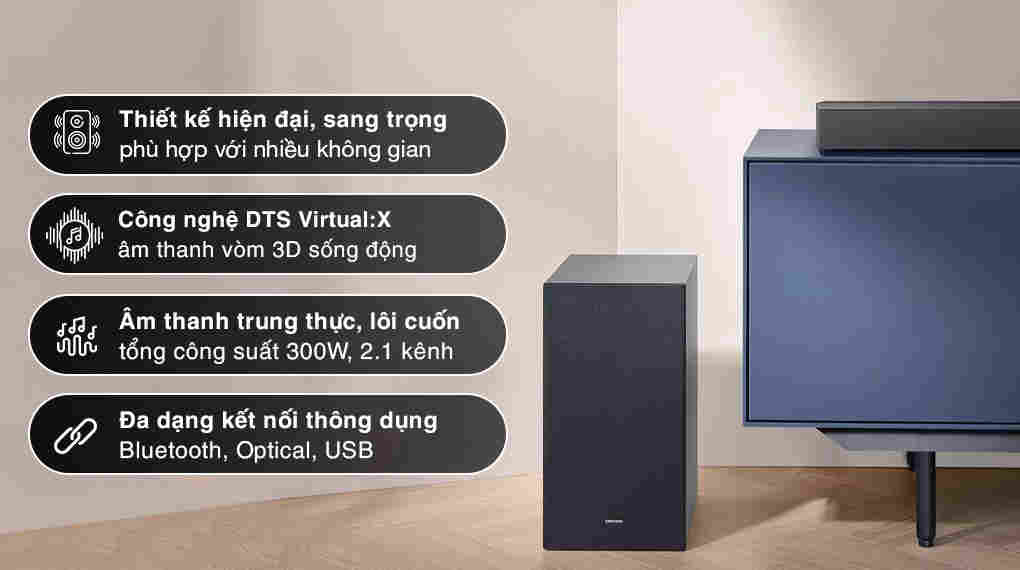 Loa soundbar Samsung HW-C450 Đen