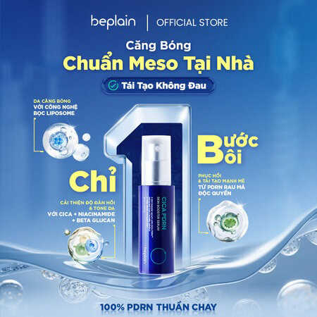 Serum Beplain Rau Má PDRN Phục Hồi, Cấp Ẩm, Căng Bóng Da (Cica PDRN Skin Booster Serum)