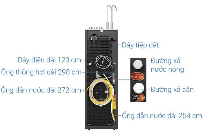 Máy lọc nước RO nóng nguội lạnh Hydrogen ion kiềm Karofi KAE-S688 12 lõi