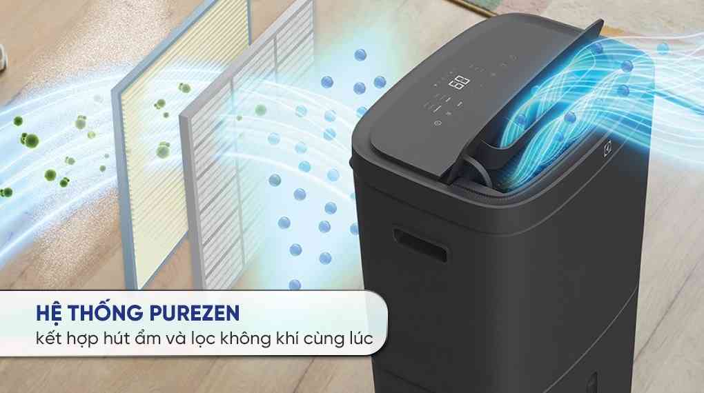 Máy hút ẩm kết hợp lọc không khí Electrolux EDH16TRBD3