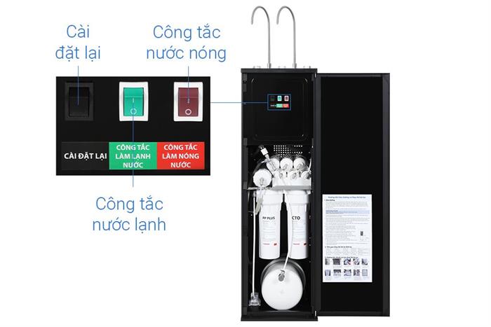 Máy lọc nước RO nóng nguội lạnh Hydrogen Toshiba TWP-WA2SVN(K) 10 lõi