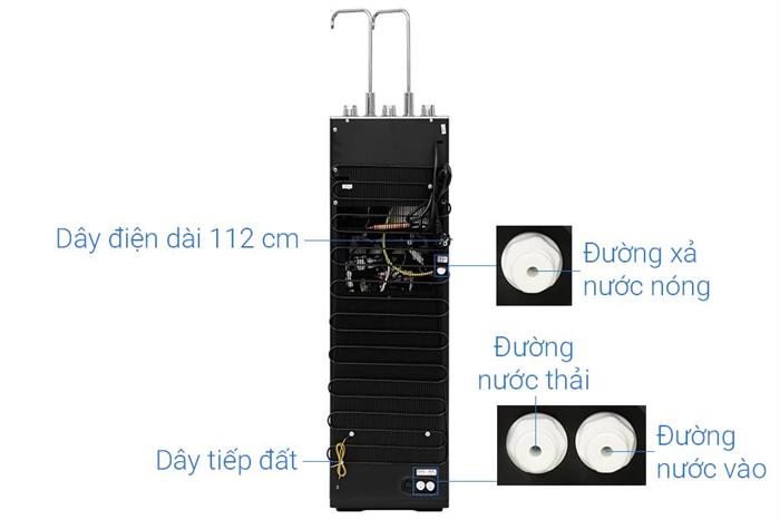 Máy lọc nước RO nóng nguội lạnh Hydrogen ion kiềm Mutosi MP-S129H 10 lõi