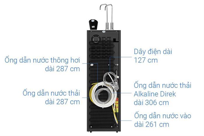 Máy lọc nước RO nóng nguội lạnh Hydrogen ion kiềm Karofi KAE-S695 13 lõi