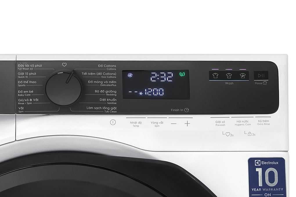 Máy giặt Electrolux UltimateCare 500 Inverter 10 kg EWF1023P5WC