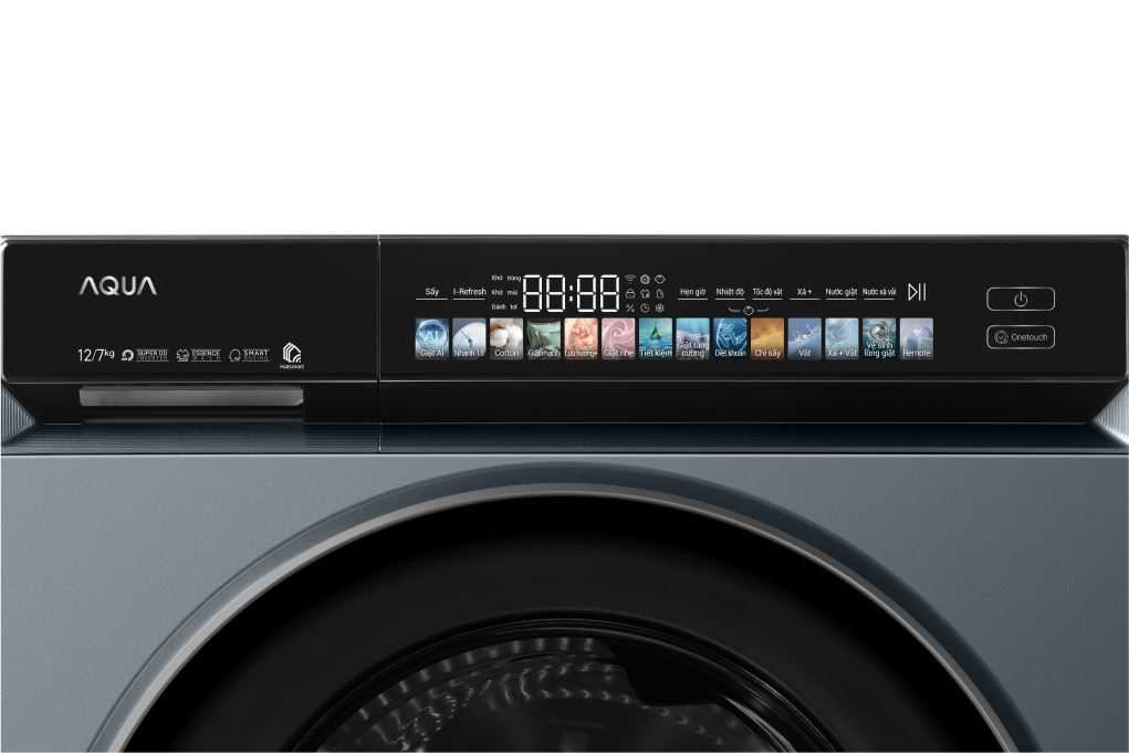 Máy giặt sấy Aqua Inverter AWD12-BD4377U1L(GN) giặt 12 kg - sấy 7 kg