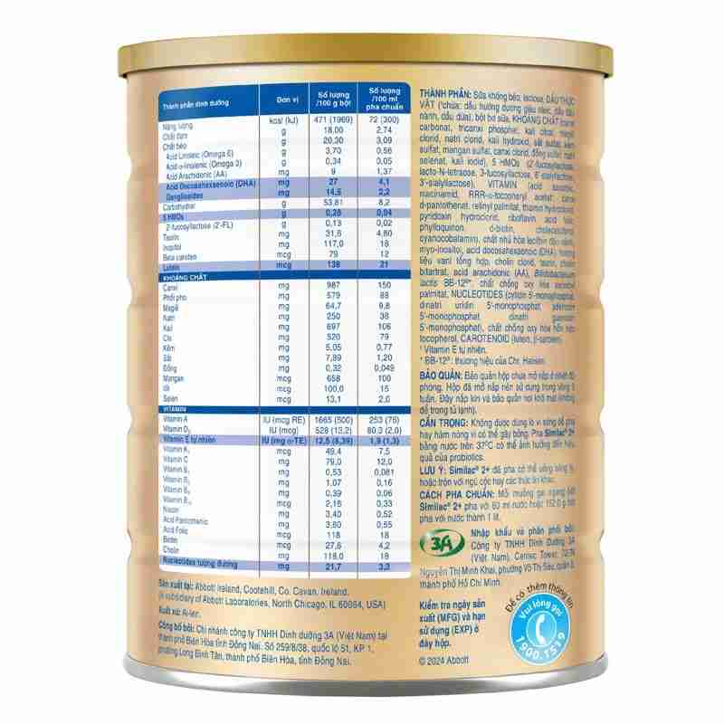 Sữa bột Similac 5G 2+ 850g