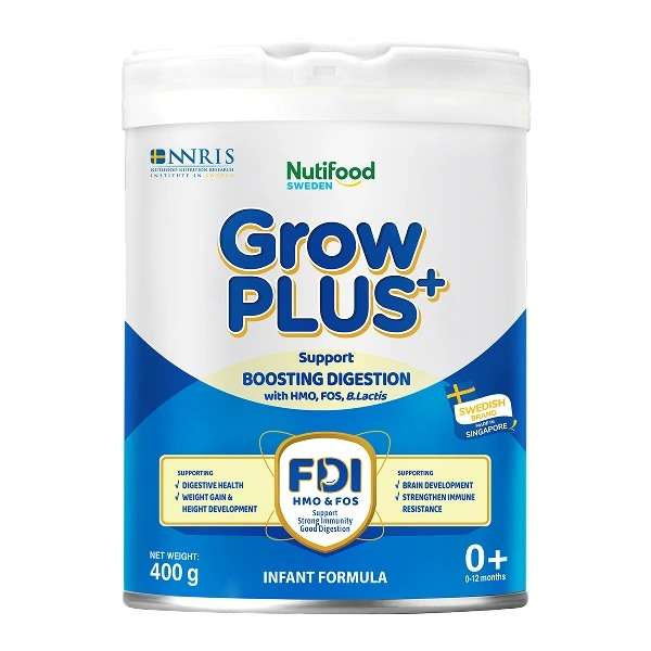 Sữa bột Nutifood GrowPLUS+ xanh nhạt 0+ 400g