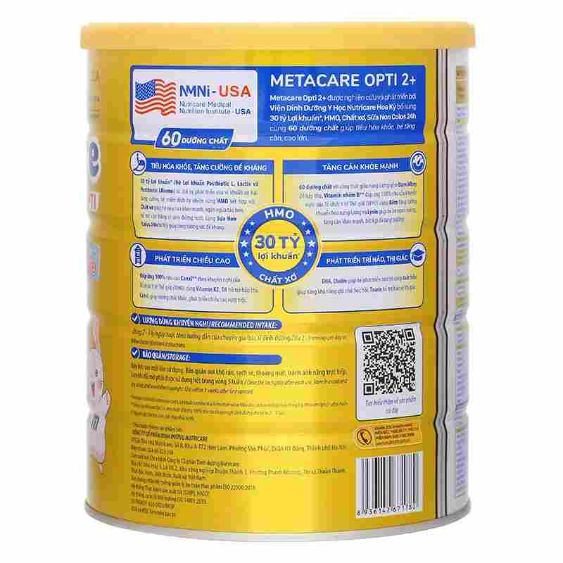 Sữa bột MetaCare Opti 2+ 850g