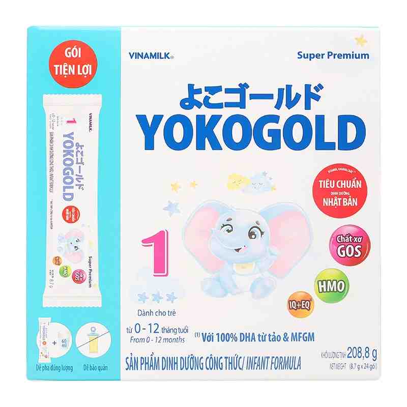Sữa bột dạng gói YokoGold số 1 208.8g