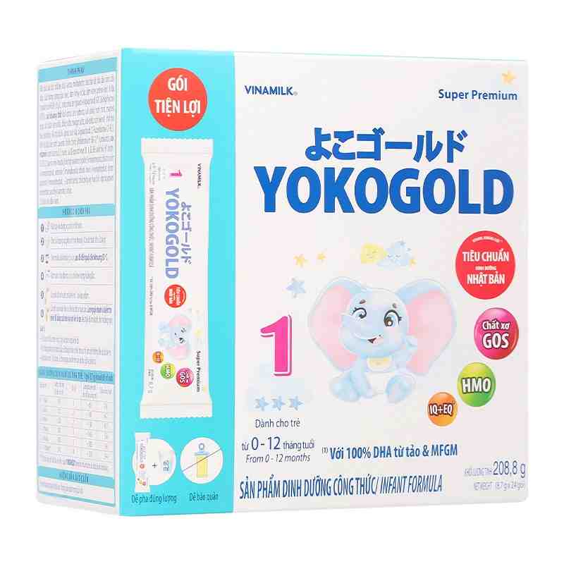 Sữa bột dạng gói YokoGold số 1 208.8g