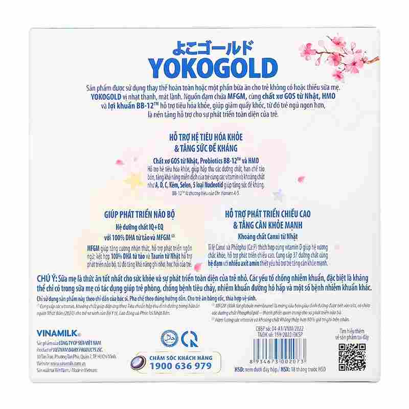 Sữa bột dạng gói YokoGold số 1 208.8g