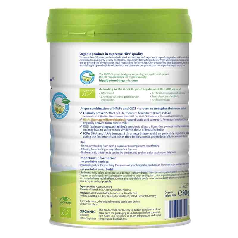 Sữa bột HiPP Organic Combiotic số 1 800g