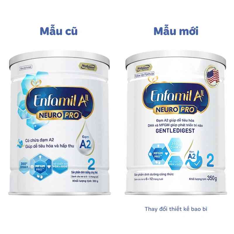 Sữa bột Enfamil A2 Neuropro Follow Up Formula số 2 350g
