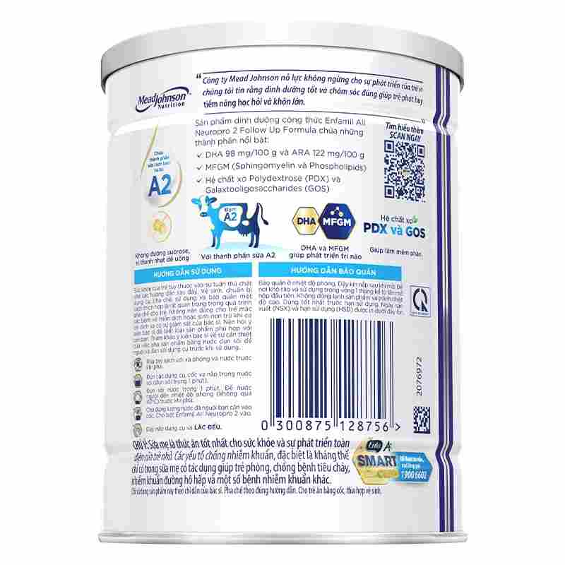Sữa bột Enfamil A2 Neuropro Follow Up Formula số 2 350g