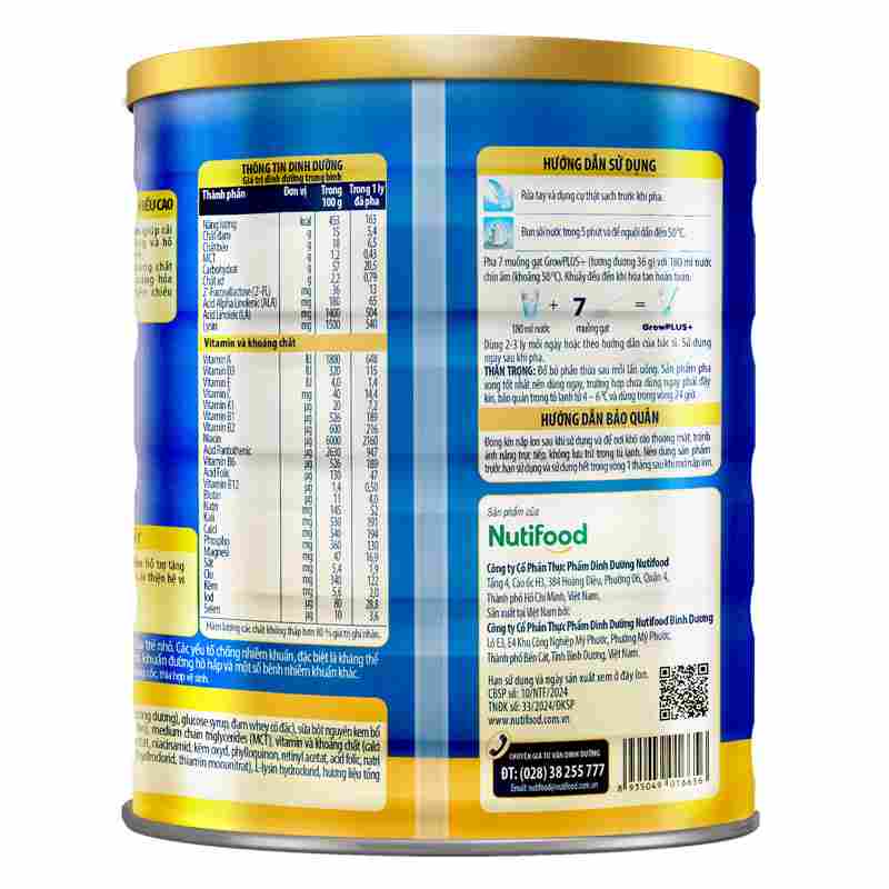 Sữa bột Nutifood GrowPLUS+ xanh 1+ 1.5kg