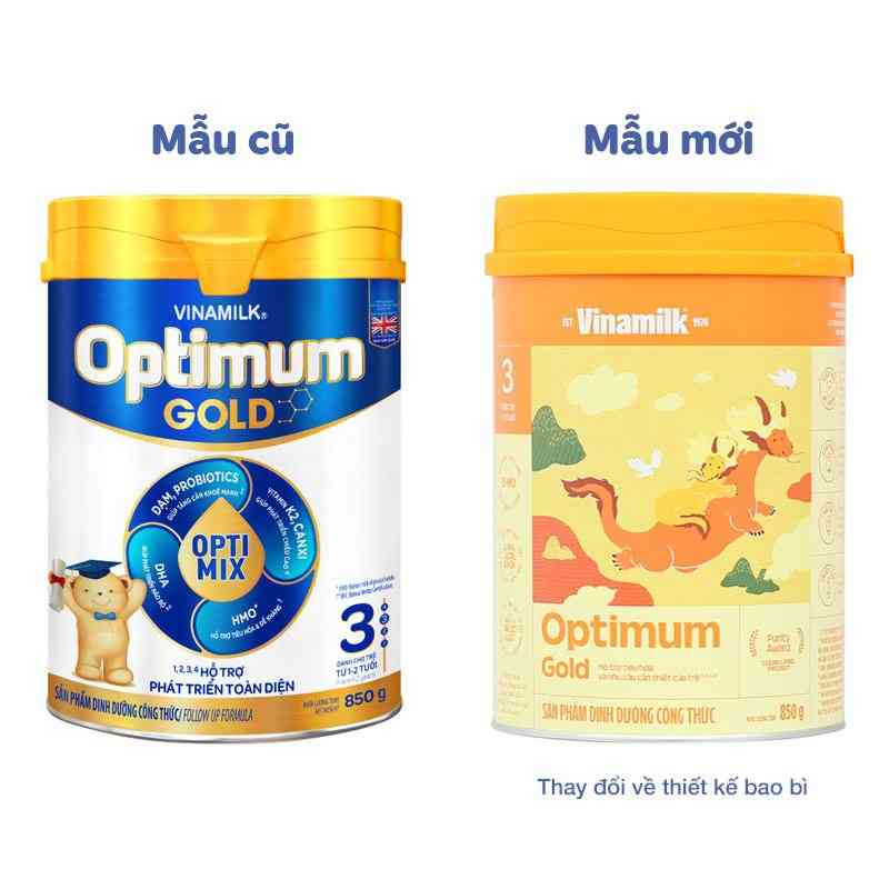 Sữa bột Optimum Gold số 3 850g (1-2 tuổi)