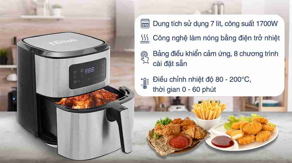 Nồi chiên không dầu Ferroli FAF-7.0D 7 lít