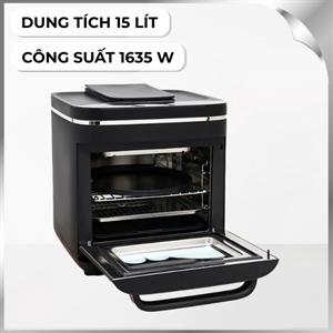 Lò chiên không dầu kết hợp hấp Kalite STEAM X 15 lít