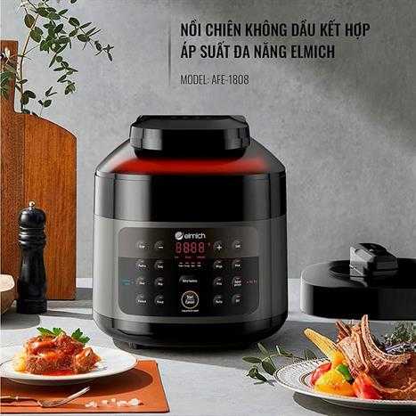 Nồi chiên không dầu kết hợp áp suất Elmich AFE-1808 4 lít