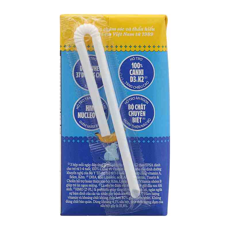 Lốc 4 hộp sữa non pha sẵn Dielac Grow Plus hương chuối 110ml