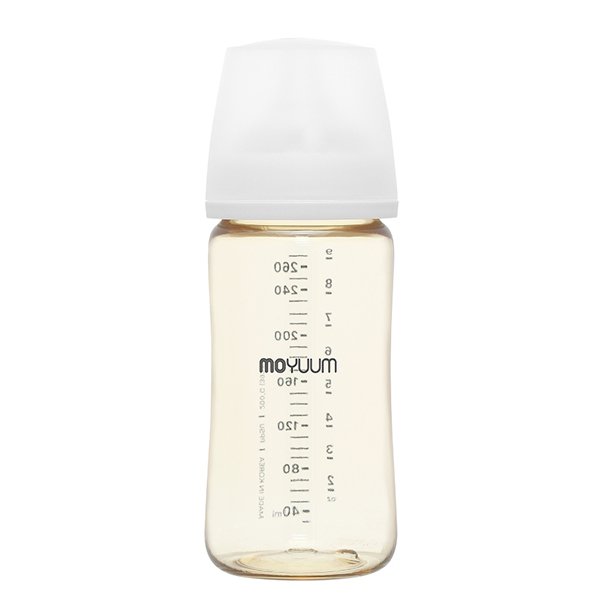 Bình sữa nhựa PPSU Moyuum thế hệ 3 cổ rộng 270ml