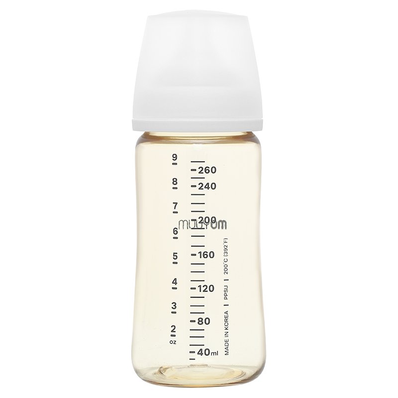 Bình sữa nhựa PPSU Moyuum thế hệ 3 cổ rộng 270ml