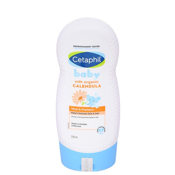 Sữa tắm & gội 2in1 cho bé Cetaphil Baby chiết xuất hoa cúc hữu cơ 230ml