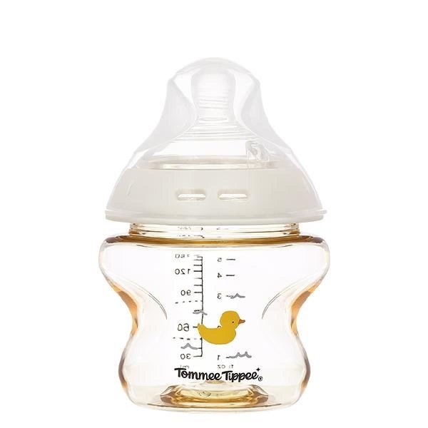 Bình sữa nhựa PPSU Tommee Tippee Natural Start cổ rộng 150ml - Họa tiết vàng