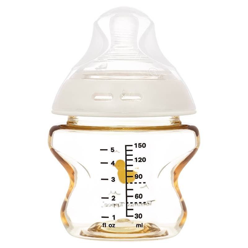 Bình sữa nhựa PPSU Tommee Tippee Natural Start cổ rộng 150ml - Họa tiết vàng