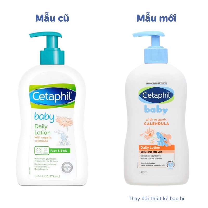 Sữa dưỡng da hoa cúc cho bé Cetaphil Baby Daily Lotion Calendula 400ml