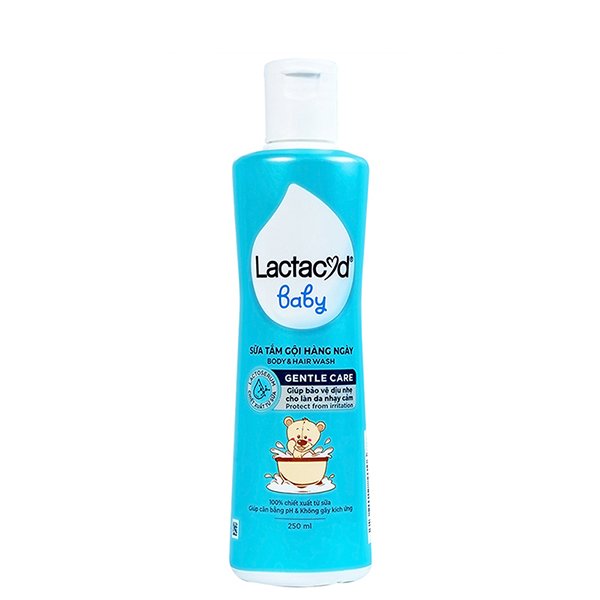 Sữa tắm & gội 2in1 cho bé Lactacyd Gentle Care hương dịu nhẹ 250ml